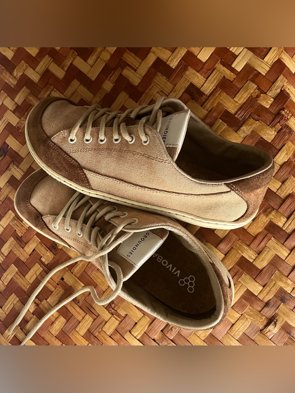 Groundies Amsterdam  Women’s Canvas and Suede Sneakers (Vivo insoles added)
